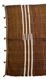 Brown Rug from textile leftovers - Aavaran Udaipur