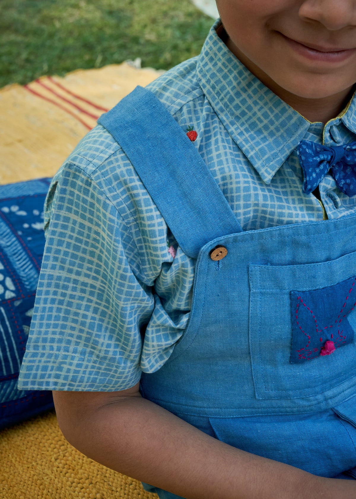 Strawberry embroidered shirt