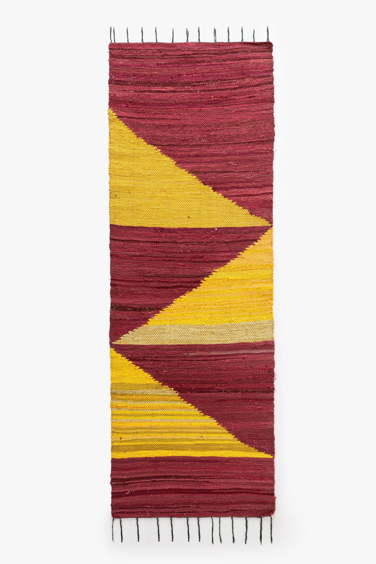 ALIZARIN AND TURMERIC UPCYCLED RUG