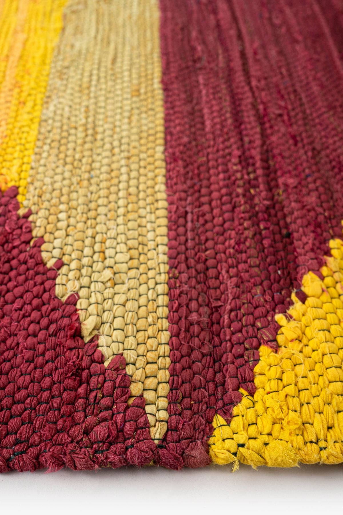 ALIZARIN AND TURMERIC UPCYCLED RUG