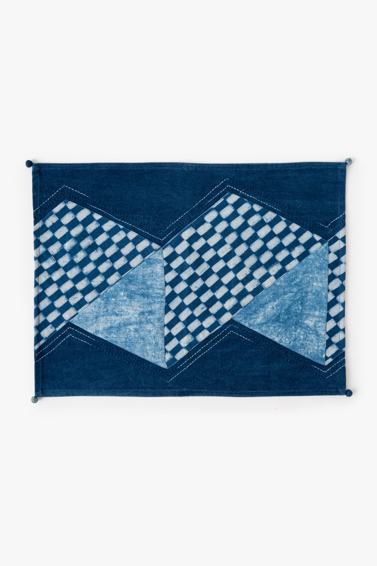 INDIGO PATCHWORK TABLE MAT