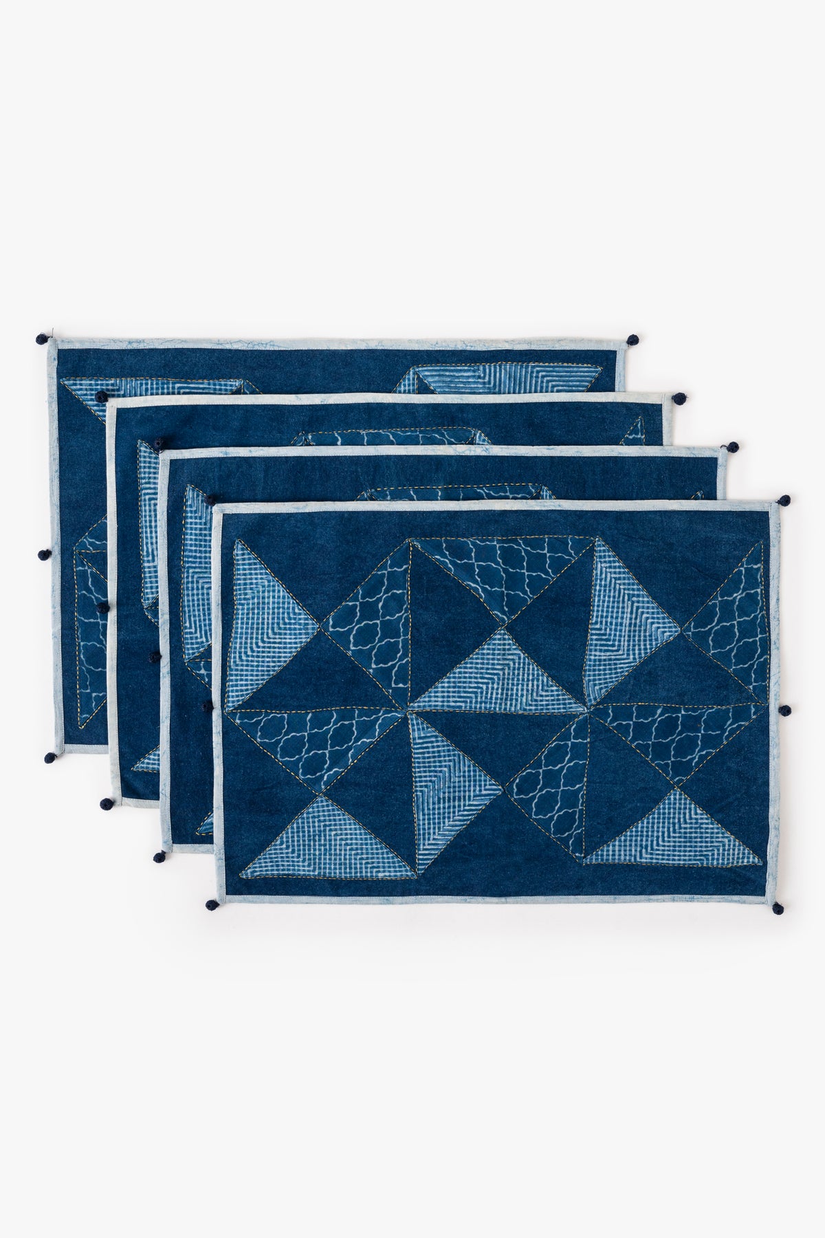 INDIGO PATCHWORK TABLE MATS