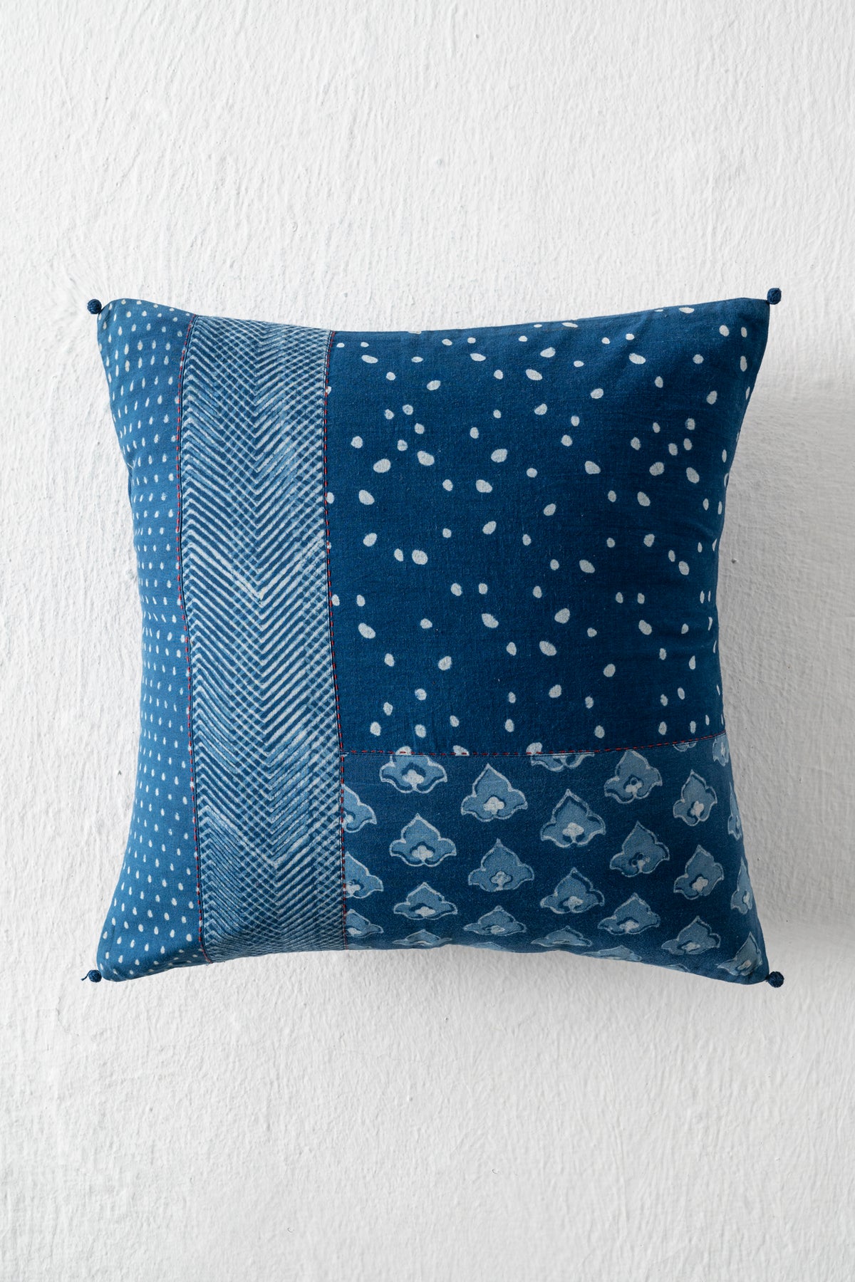 INDIGO PATCHWORK CUSHION