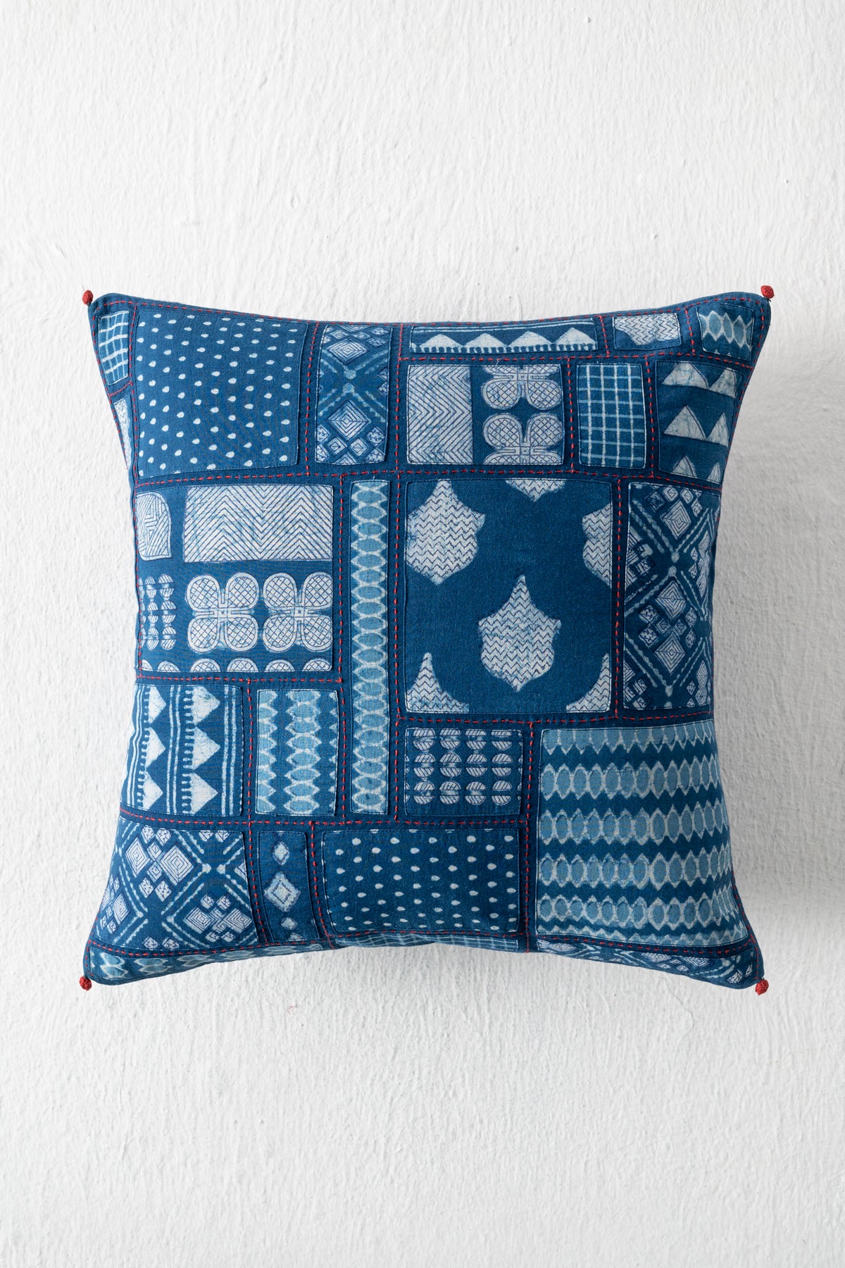 INDIGO PATCHWORK CUSHION