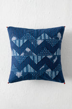 INDIGO PATCHWORK CUSHION