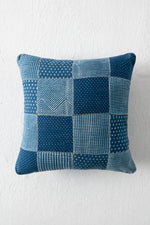 INDIGO PATCHWORK CUSHION