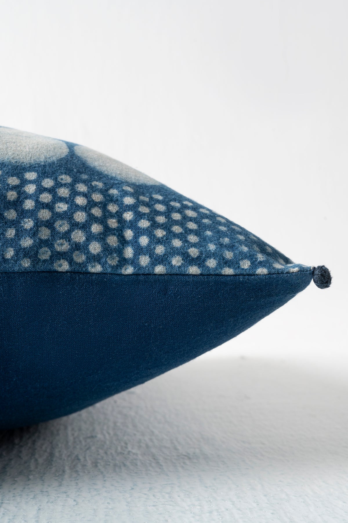 INDIGO TEAR-DROP CUSHION