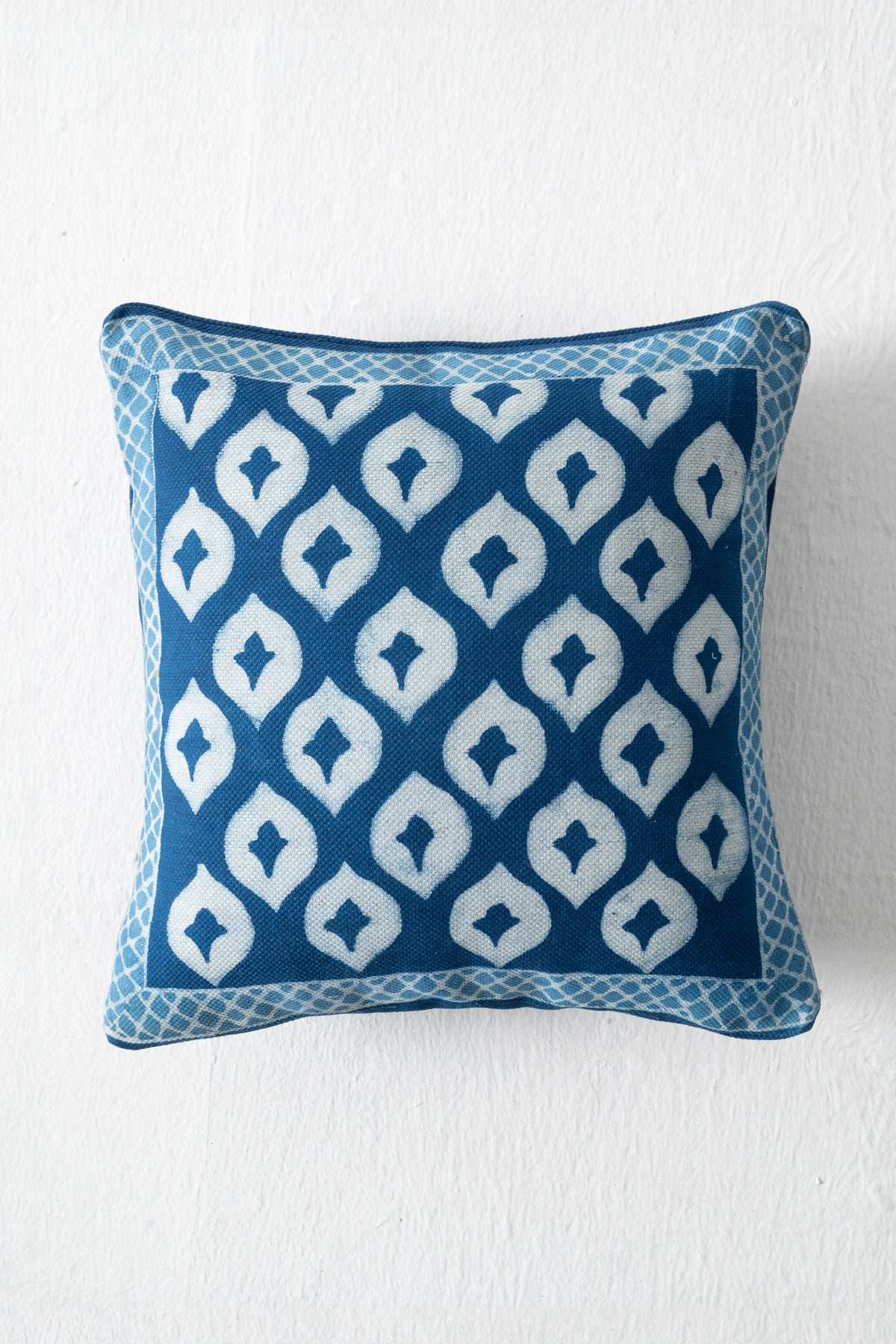 BLUE POTTERY CUSHION