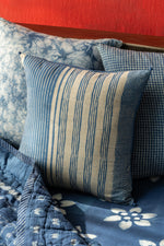 INDIGO STRIPED CUSHION