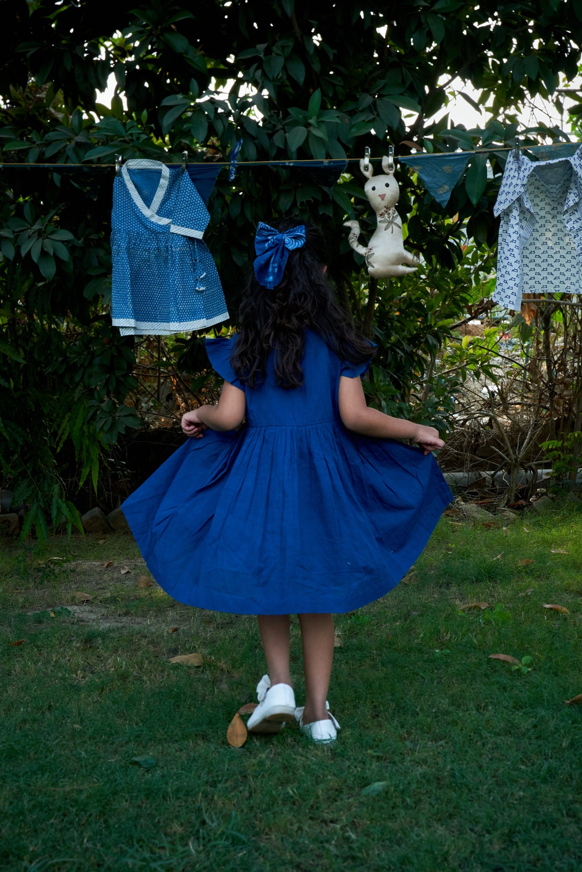 Smocked Yoke Frill Dress