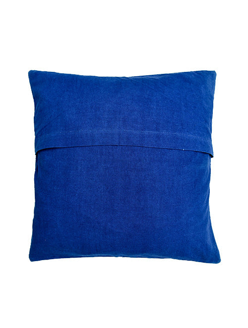 Indigo hand block printed cushion cover (Set of 2) - Aavaran Udaipur