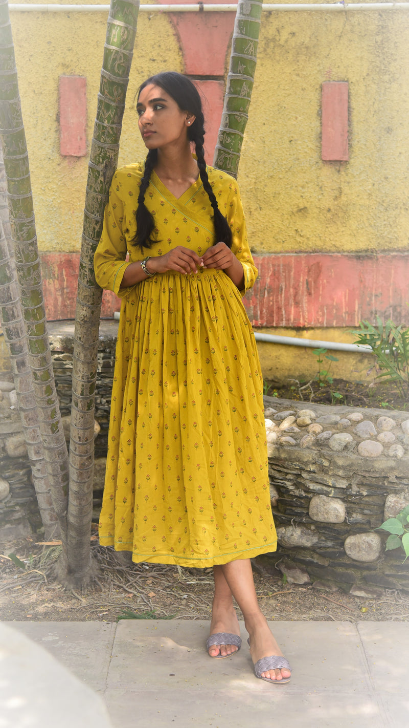 Yellow Angrakha - Aavaran Udaipur