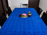 Indigo Dyed Dabu printed Table Cover - Aavaran Udaipur