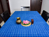 Indigo Dyed Dabu Printed Table Cover - Aavaran Udaipur