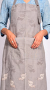 Kashish dyed dabu hand block printed apron - Aavaran Udaipur