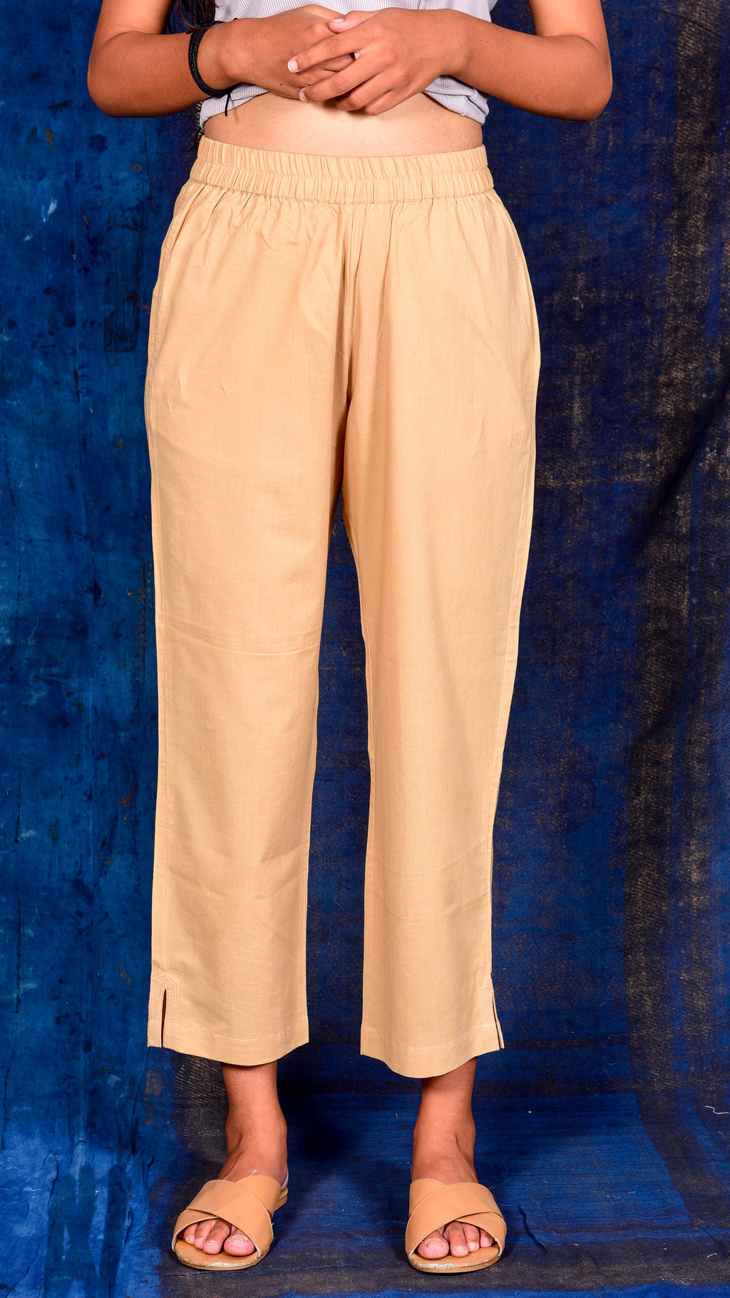 Peach Straight pants - Aavaran Udaipur